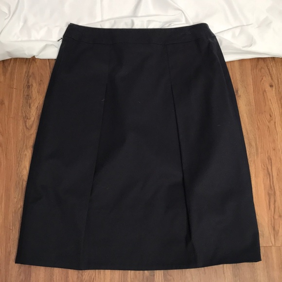 Akris Punto Skirt Pockets Navy Blue Size 8 - Picture 7 of 8